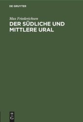 book Der Südliche und Mittlere Ural