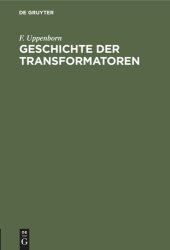 book Geschichte der Transformatoren