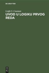 book Uvod u logiku prvog reda