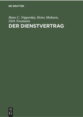 book Der Dienstvertrag