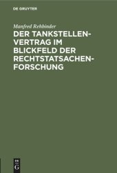 book Der Tankstellenvertrag im Blickfeld der Rechtstatsachenforschung