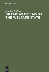 book Dilemmas of Law in the Welfare State