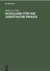 book Schulung für die Juristische Praxis: Ein induktives Lehrbuch