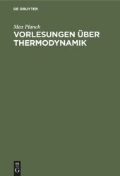 book Vorlesungen über Thermodynamik