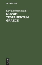 book Novum Testamentum Graece