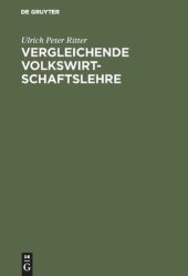 book Vergleichende Volkswirtschaftslehre