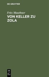 book Von Keller zu Zola: Kritische Aufsätze