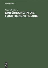 book Einführung in die Funktionentheorie