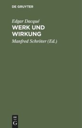 book Werk und Wirkung: Eine Rechenschaft