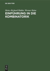 book Einführung in die Kombinatorik: Mit einem Anhang über Formale Potenzen