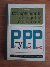 book Complemente de algebră elementară