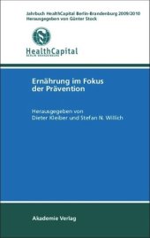 book Jahrbuch HealthCapital Berlin-Brandenburg 2009/2010: Ernährung im Fokus der Prävention