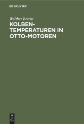 book Kolbentemperaturen in Otto-Motoren