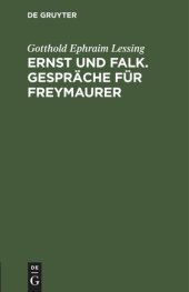 book Ernst und Falk. Gespräche für Freymaurer