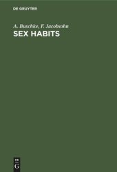 book Sex Habits: A Vital Factor in Well-Being