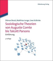 book Soziologische Theorien von Auguste Comte bis Talcott Parsons: Einführung