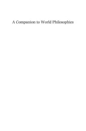 book A Companion to World Philosophies