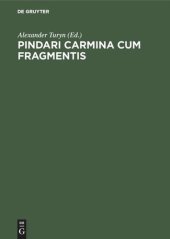 book Pindari Carmina cum Fragmentis