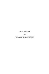 book Dictionnaire des philosophes antiques, Tome 7: d'Ulpien à Zoticus