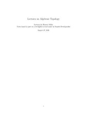 book Lectures on Algebraic Topology