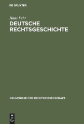 book Deutsche Rechtsgeschichte