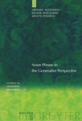 book Noun Phrase in the Generative Perspective