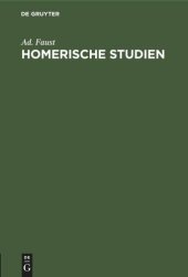 book Homerische Studien