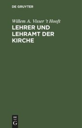 book Lehrer und Lehramt der Kirche