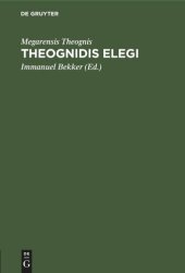 book Theognidis elegi