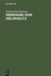 book Hermann von Helmholtz: Gedächtnissrede