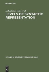 book Levels of Syntactic Representation