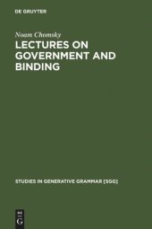 book Lectures on Government and Binding: The Pisa Lectures