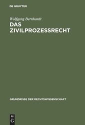 book Das Zivilprozeßrecht