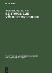 book Beiträge zur Völkerforschung: Hans Damm zum 65. Geburstag