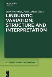 book Linguistic Variation: Structure and Interpretation