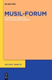 book Musil-Forum: Band 32 2011/2012