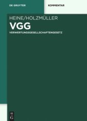 book VGG: Verwertungsgesellschaftengesetz