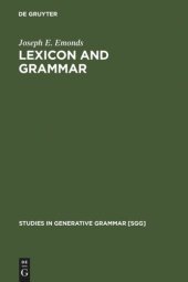 book Lexicon and Grammar: The English Syntacticon