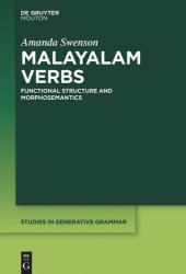 book Malayalam Verbs: Functional Structure and Morphosemantics