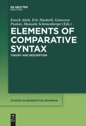 book Elements of Comparative Syntax: Theory and Description