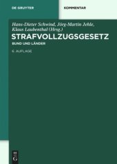 book Strafvollzugsgesetz: Bund und Länder