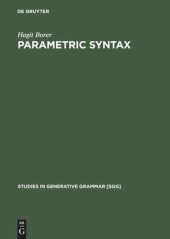 book Parametric Syntax: Case Studies in Semitic and Romance Languages