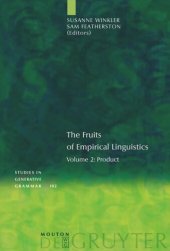 book The Fruits of Empirical Linguistics: Volume 2 Product