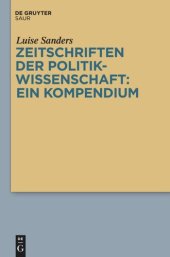 book Zeitschriften der Politikwissenschaft: ein Kompendium