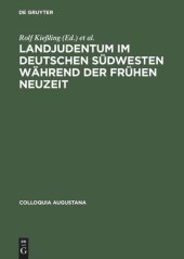 book Landjudentum im deutschen Südwesten während der Frühen Neuzeit