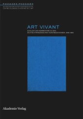 book Art Vivant: Quellen und Kommentare zu den deutsch-französischen Kunstbeziehungen 1945-1960