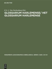 book Glossarium Harlemense/ Het Glossarium Harlemense: (circa 1440)