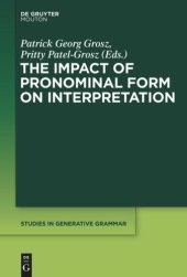 book The Impact of Pronominal Form on Interpretation