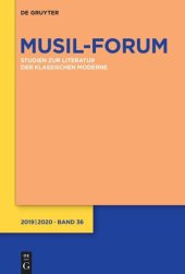 book Musil-Forum: Band 36 2019/2020