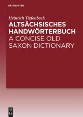 book Altsächsisches Handwörterbuch / A Concise Old Saxon Dictionary